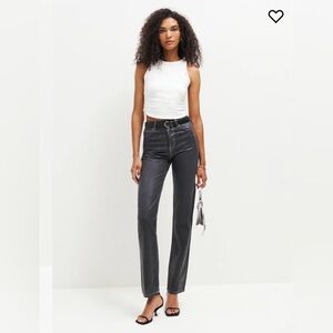 Reformation Cynthia High Rise Straight Long Jeans